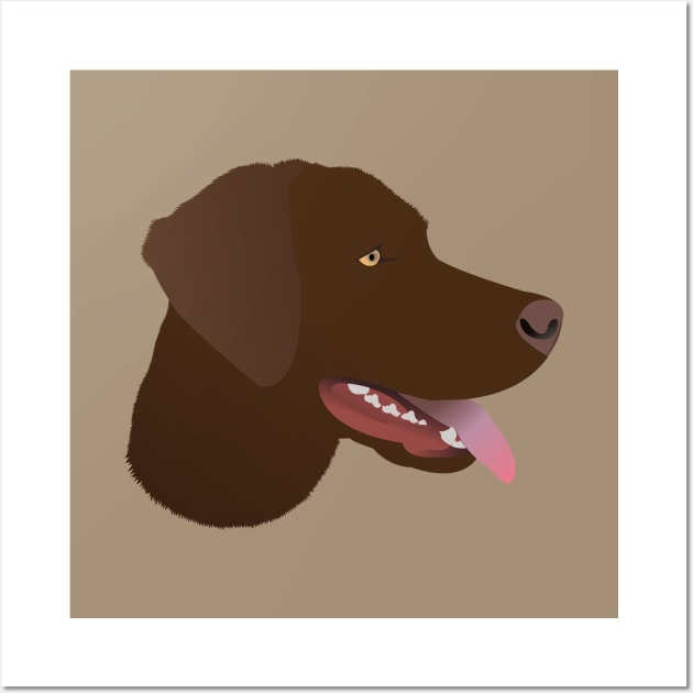 Chocolate Labrador Wall Art by KCPetPortraits